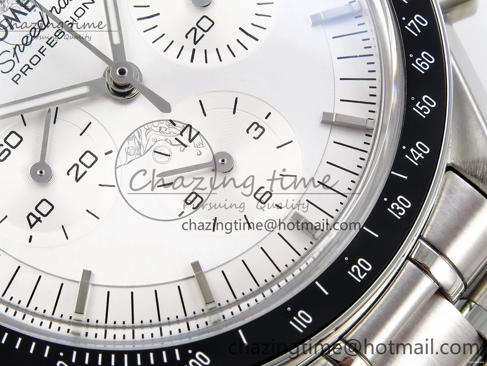 0302 Classic Speedmaster SS RMF Best Edition White Dial on SS Bracelet Lemania HW 7723